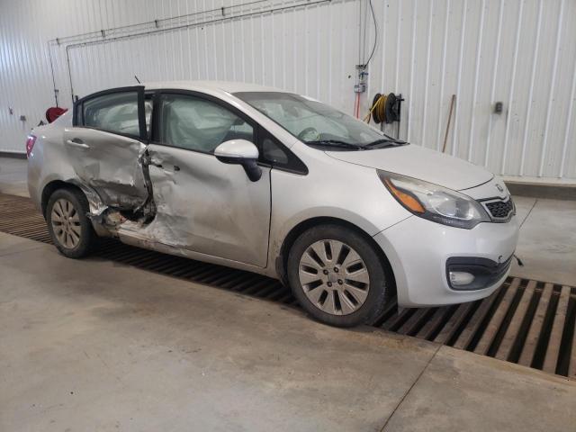 KNADN4A38F6441722 - 2015 KIA RIO EX SILVER photo 4