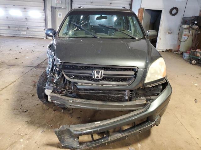 2HKYF18524H505960 - 2004 HONDA PILOT EXL GRAY photo 5