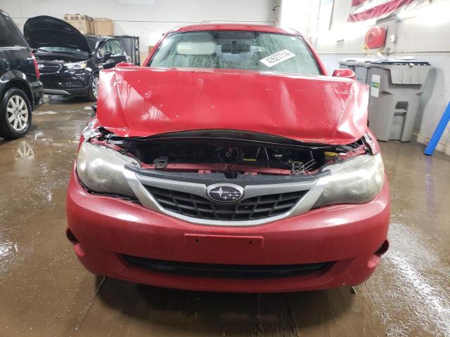 JF1GH61618H812097 - 2008 SUBARU IMPREZA 2.5I RED photo 5