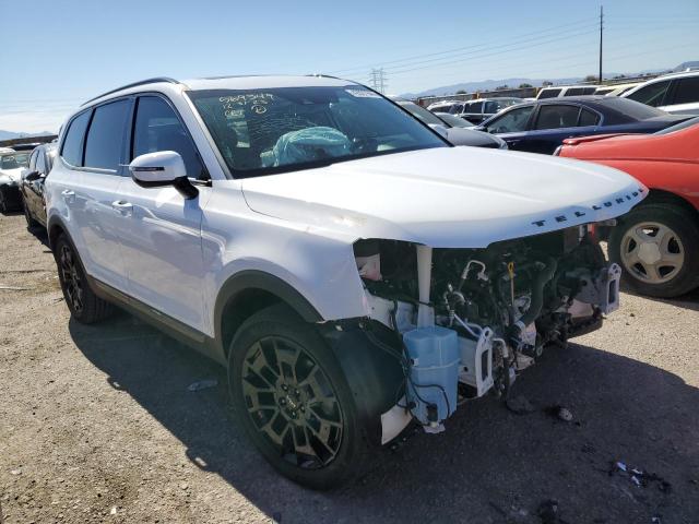 5XYP3DHC9NG226888 - 2022 KIA TELLURIDE EX WHITE photo 4