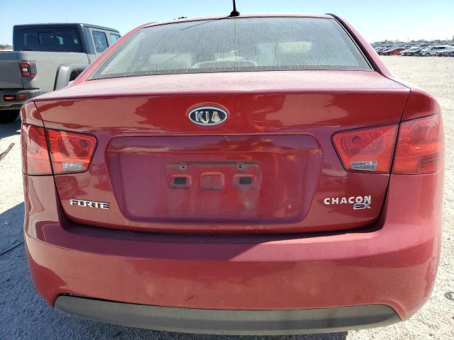 KNAFU4A28D5734929 - 2013 KIA FORTE EX BURGUNDY photo 6