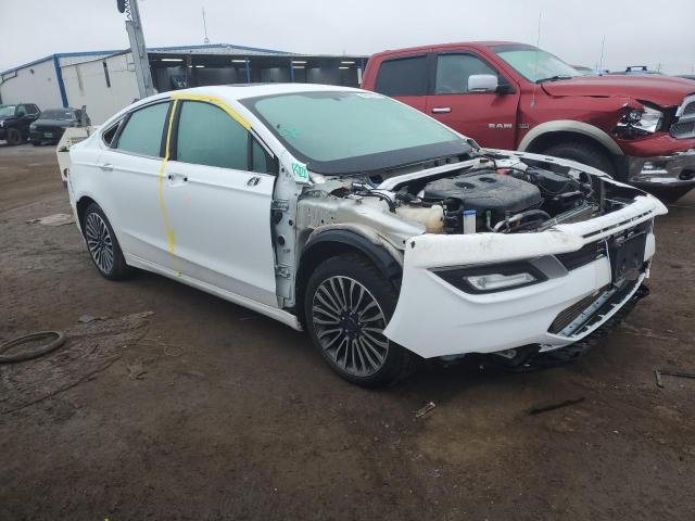 3FA6P0T90HR249254 - 2017 FORD FUSION SE WHITE photo 4