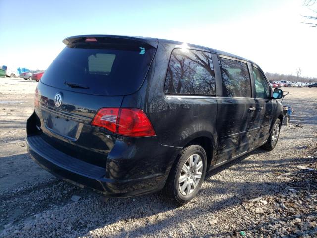 2C4RVAAG7ER144751 - 2014 VOLKSWAGEN ROUTAN S BLACK photo 3