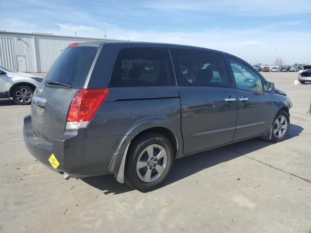 5N1BV28U67N117961 - 2007 NISSAN QUEST S GRAY photo 3