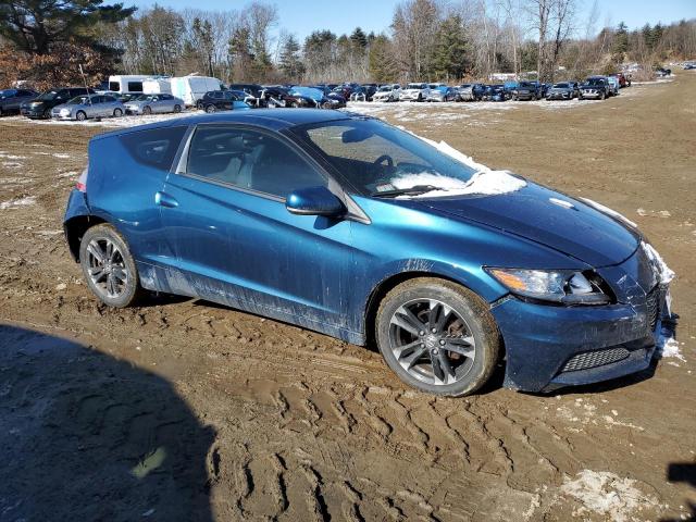 JHMZF1D4XES001773 - 2014 HONDA CR-Z BLUE photo 4