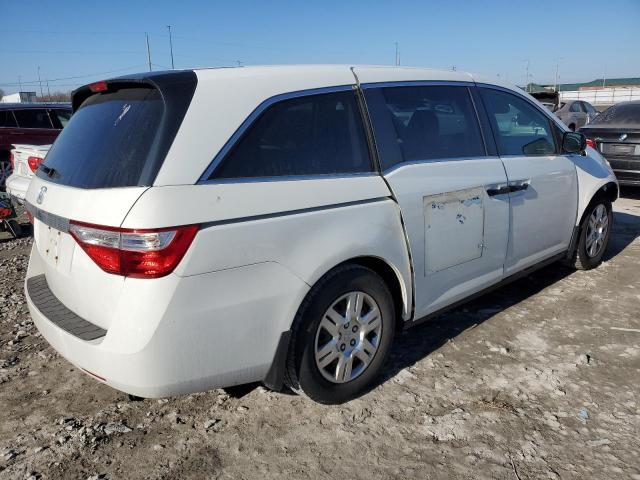 5FNRL5H29DB082755 - 2013 HONDA ODYSSEY LX WHITE photo 3