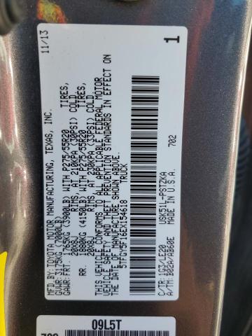 5TFGY5F16EX154618 - 2014 TOYOTA TUNDRA CREWMAX PLATINUM 灰色 照片 12