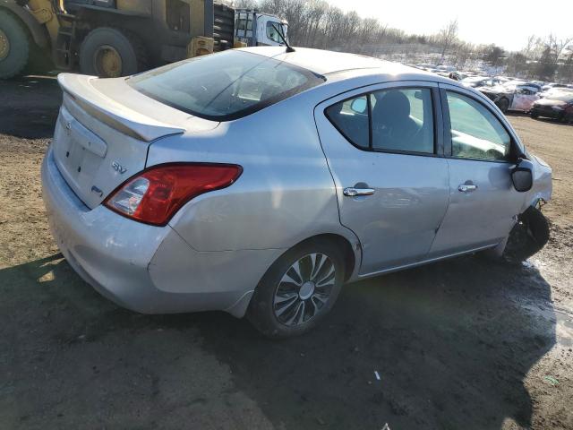 3N1CN7AP7EL834153 - 2014 NISSAN VERSA S SILVER photo 3