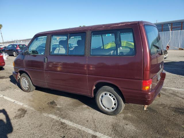 WV2MC0708PH015891 - 1993 VOLKSWAGEN EUROVAN MV BURGUNDY photo 2