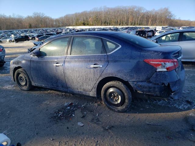 3N1AB7AP0KY367236 - 2019 NISSAN SENTRA S BLUE photo 2