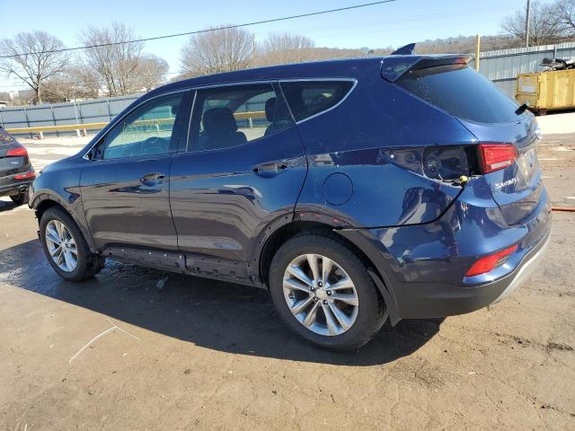 5XYZUDLAXJG530298 - 2018 HYUNDAI SANTA FE S BLUE photo 2