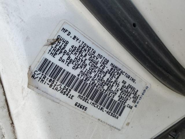 4T1BF18B4XU331519 - 1999 TOYOTA AVALON XL WHITE photo 12