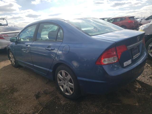 19XFA1F56AE080865 - 2010 HONDA CIVIC LX BLUE photo 2