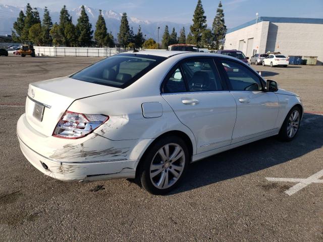 WDDGF54X49R043868 - 2009 MERCEDES-BENZ C 300 WHITE photo 3