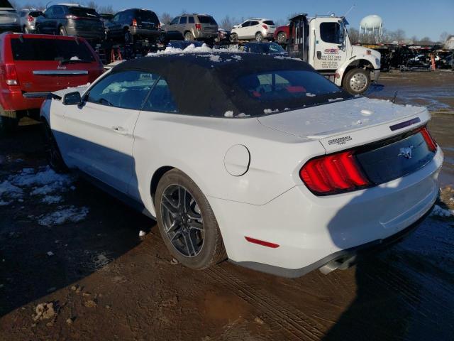 1FATP8UH8M5129366 - 2021 FORD MUSTANG WHITE photo 2