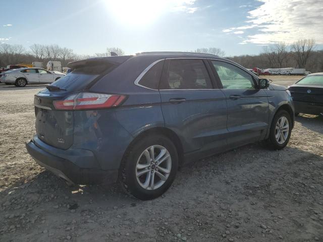 2FMPK4J97KBC71289 - 2019 FORD EDGE SEL BLUE photo 3