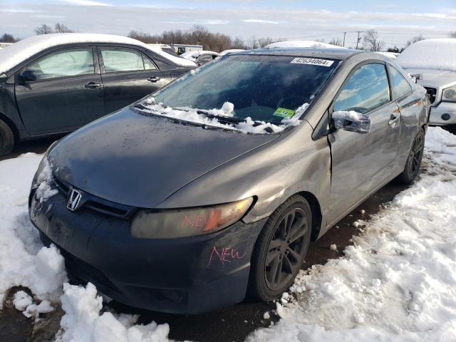 2HGFG12666H516625 - 2006 HONDA CIVIC LX GRAY photo 1