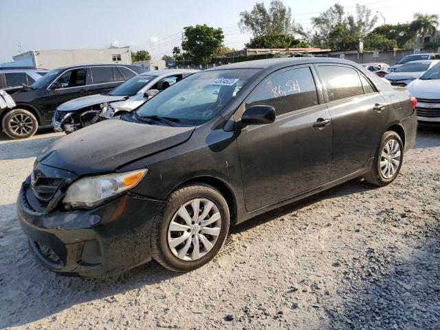 5YFBU4EE5CP015290 - 2012 TOYOTA COROLLA BASE BLACK photo 1