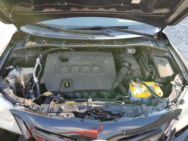 5YFBU4EE5CP015290 - 2012 TOYOTA COROLLA BASE BLACK photo 11