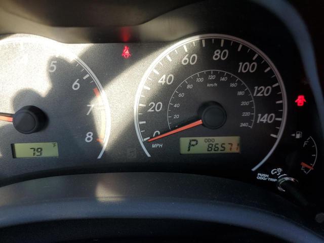 5YFBU4EE5CP015290 - 2012 TOYOTA COROLLA BASE BLACK photo 9