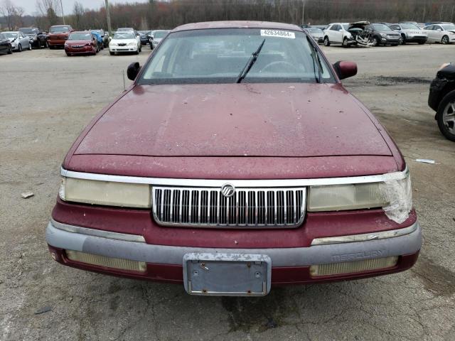 2MECM75W9NX721741 - 1992 MERCURY GRAND MARQ LS BURGUNDY photo 5