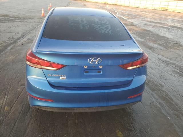 KMHD74LF4JU668457 - 2018 HYUNDAI ELANTRA SE BLUE photo 6