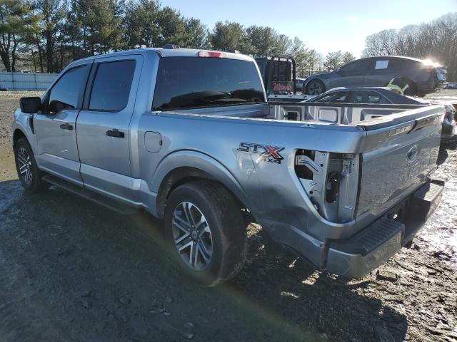 1FTEW1EP0MFA44180 - 2021 FORD F150 SUPERCREW SILVER photo 2