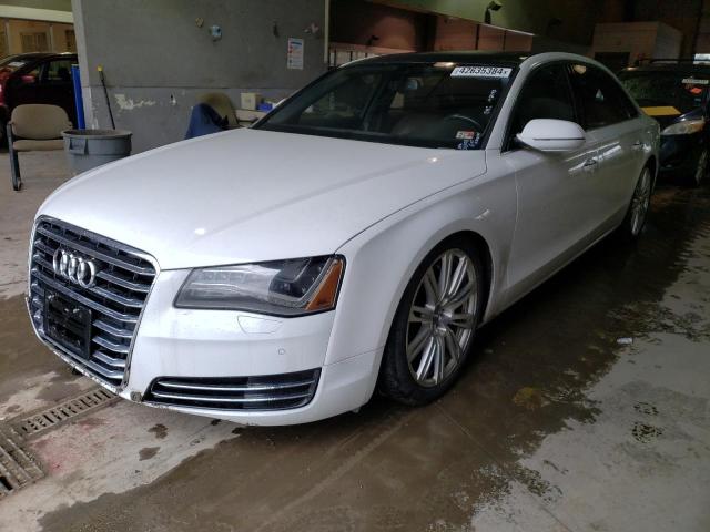 WAURGAFD1DN003093 - 2013 AUDI A8 L QUATTRO WHITE photo 1