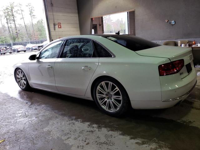 WAURGAFD1DN003093 - 2013 AUDI A8 L QUATTRO WHITE photo 2