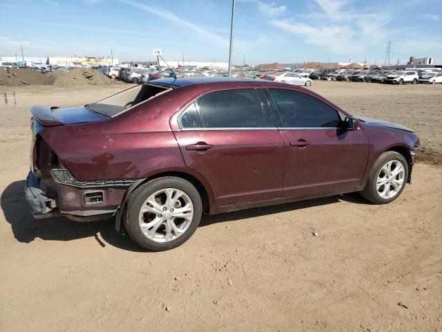 3FAHP0HA6CR374098 - 2012 FORD FUSION SE BURGUNDY photo 3