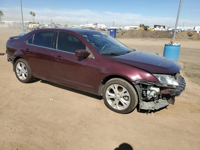 3FAHP0HA6CR374098 - 2012 FORD FUSION SE BURGUNDY photo 4