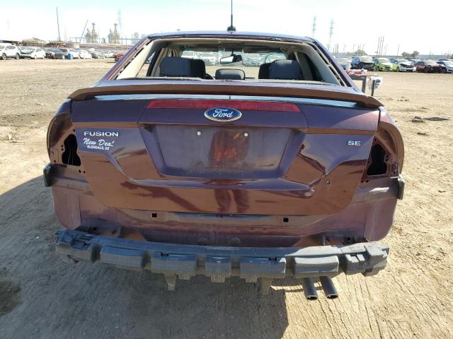 3FAHP0HA6CR374098 - 2012 FORD FUSION SE BURGUNDY photo 6