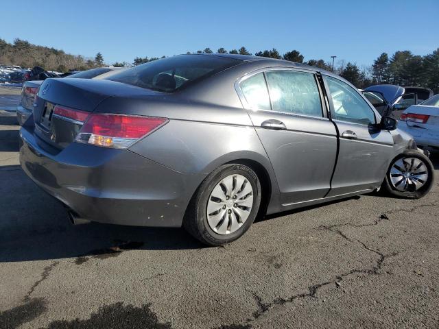 1HGCP2F33CA208928 - 2012 HONDA ACCORD LX GRAY photo 3