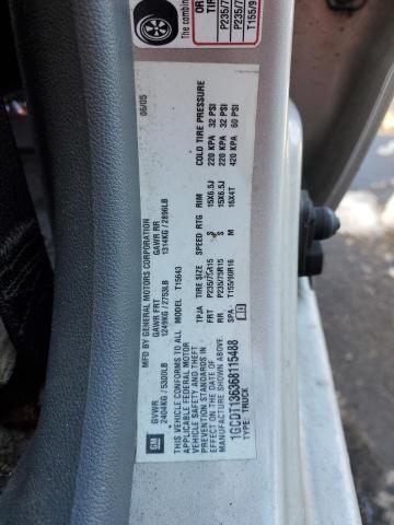 1GCDT136368115488 - 2006 CHEVROLET COLORADO GRAY photo 12