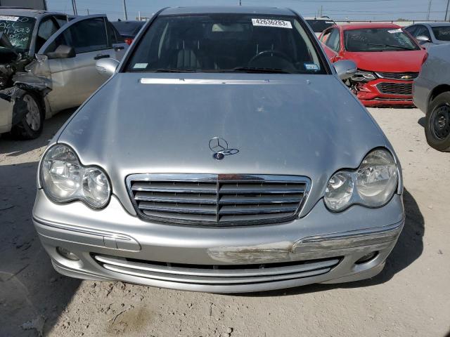 WDBRF92HX7F876349 - 2007 MERCEDES-BENZ C 280 4MAT SILVER photo 5