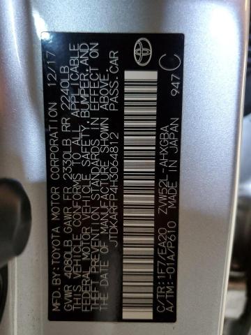 JTDKARFP4H3064812 - 2017 TOYOTA PRIUS PRIM 银色 照片 12