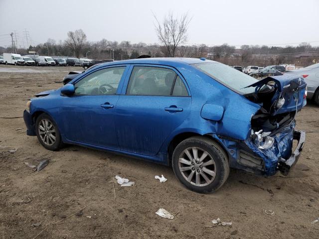 JTDBL40EX99022664 - 2009 TOYOTA COROLLA BASE BLUE photo 2