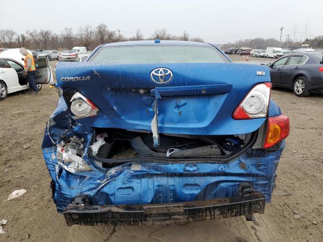 JTDBL40EX99022664 - 2009 TOYOTA COROLLA BASE BLUE photo 6