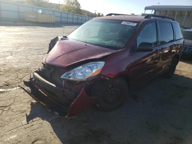 5TDZK23C49S227642 - 2009 TOYOTA SIENNA CE MAROON photo 2