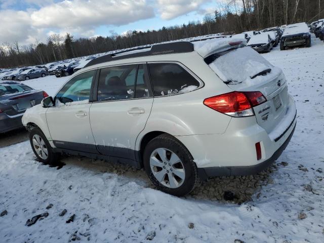 4S4BRBLC7A3367201 - 2010 SUBARU OUTBACK 2.5I LIMITED WHITE photo 2