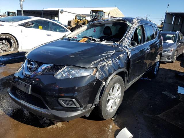 KNMAT2MVXGP642434 - 2016 NISSAN ROGUE S BLACK photo 1