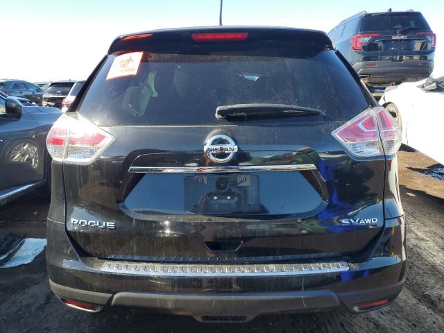 KNMAT2MVXGP642434 - 2016 NISSAN ROGUE S BLACK photo 6