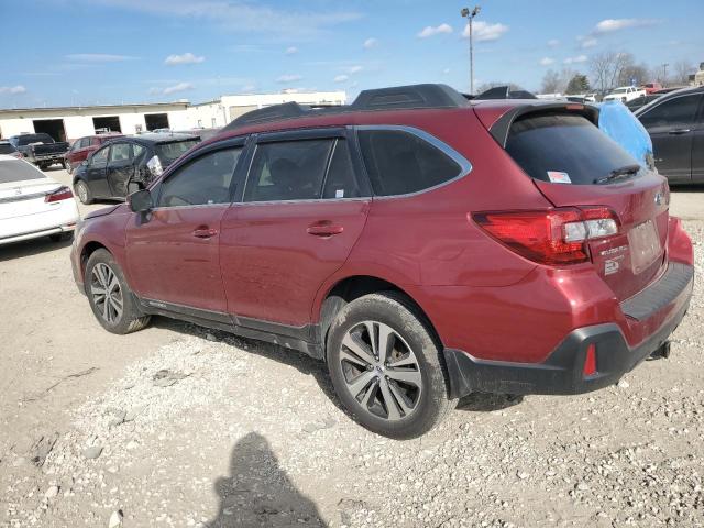 4S4BSAKC0J3391887 - 2018 SUBARU OUTBACK 2.5I LIMITED RED photo 2