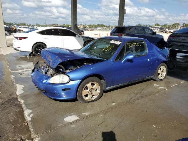 JHMEH6163PS019840 - 1993 HONDA CIVIC DEL SOL SI BLUE photo 1