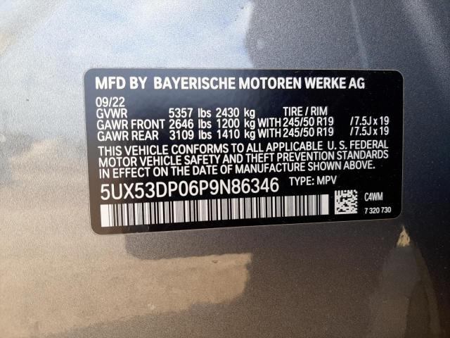 5UX53DP06P9N86346 - 2023 BMW X3 XDRIVE30I SILVER photo 12