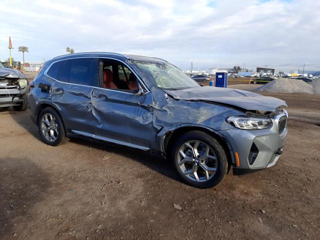 5UX53DP06P9N86346 - 2023 BMW X3 XDRIVE30I Srebrny zdjęcie 4