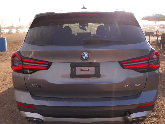 5UX53DP06P9N86346 - 2023 BMW X3 XDRIVE30I Srebrny zdjęcie 6