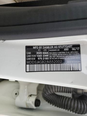 WDDSJ4GB2JN552002 - 2018 MERCEDES-BENZ CLA 250 4MATIC WHITE photo 13