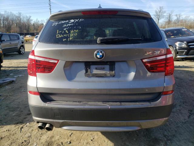 5UXWX9C58E0D24940 - 2014 BMW X3 XDRIVE28I GRAY photo 6