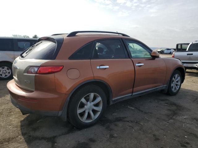 JNRAS08U13X101145 - 2003 INFINITI FX35 ORANGE photo 3